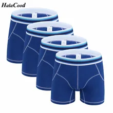 4 шт./лот бренд хлопок Для мужчин боксер короткие высокое качество мужской ствол модные, пикантные Человек U выпуклая 3D плюс Размеры нижнее белье трусы для полных