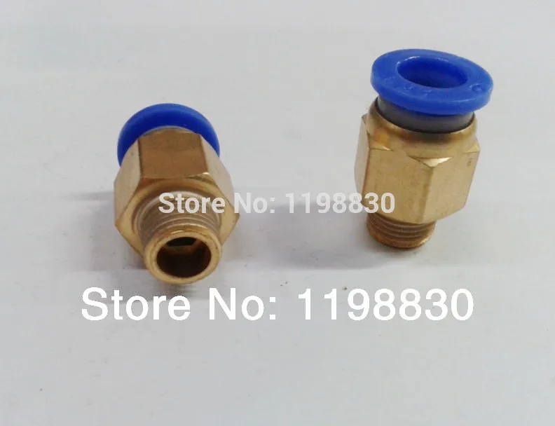 PC 4 M6 Pneumatic Male Straight Air Fitting Connect Connector For 4mm