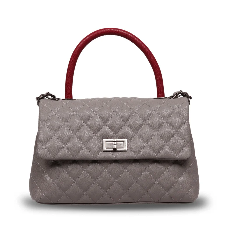 

Camelia Top Handle Bag Genuine Caviar Leather (Cowhide) Fashion Handbag