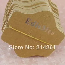 Крафтовые карточки под сережки карты серьги ювелирных изделий Дисплей изготовленная на заказ Серебряный логотип MOQ: 10000 шт./лот