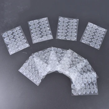 

10Sheet/pack Double Sided Adhesive Tapes Stickers Transparent Fingernail Art False Nail Tips Extension Tools