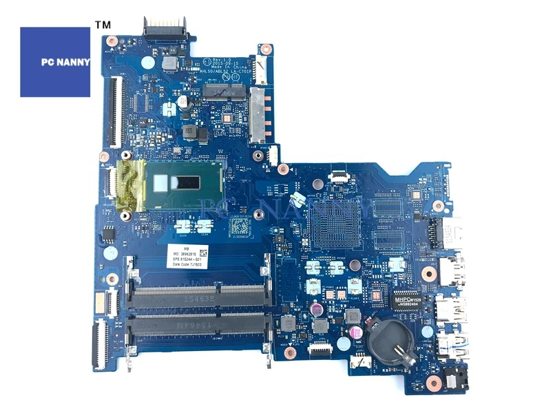 Материнская плата PCNANNY AHL50 ABL52 LA-C701P 815244-501 815244-001 для HP Pavilion 15-A 440 G3 материнская i5-5200U