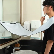 

050 Useful Man Apron Black Beard Apron Hair Shave Apron for Man Waterproof Floral Cloth Household Cleaning Protecter