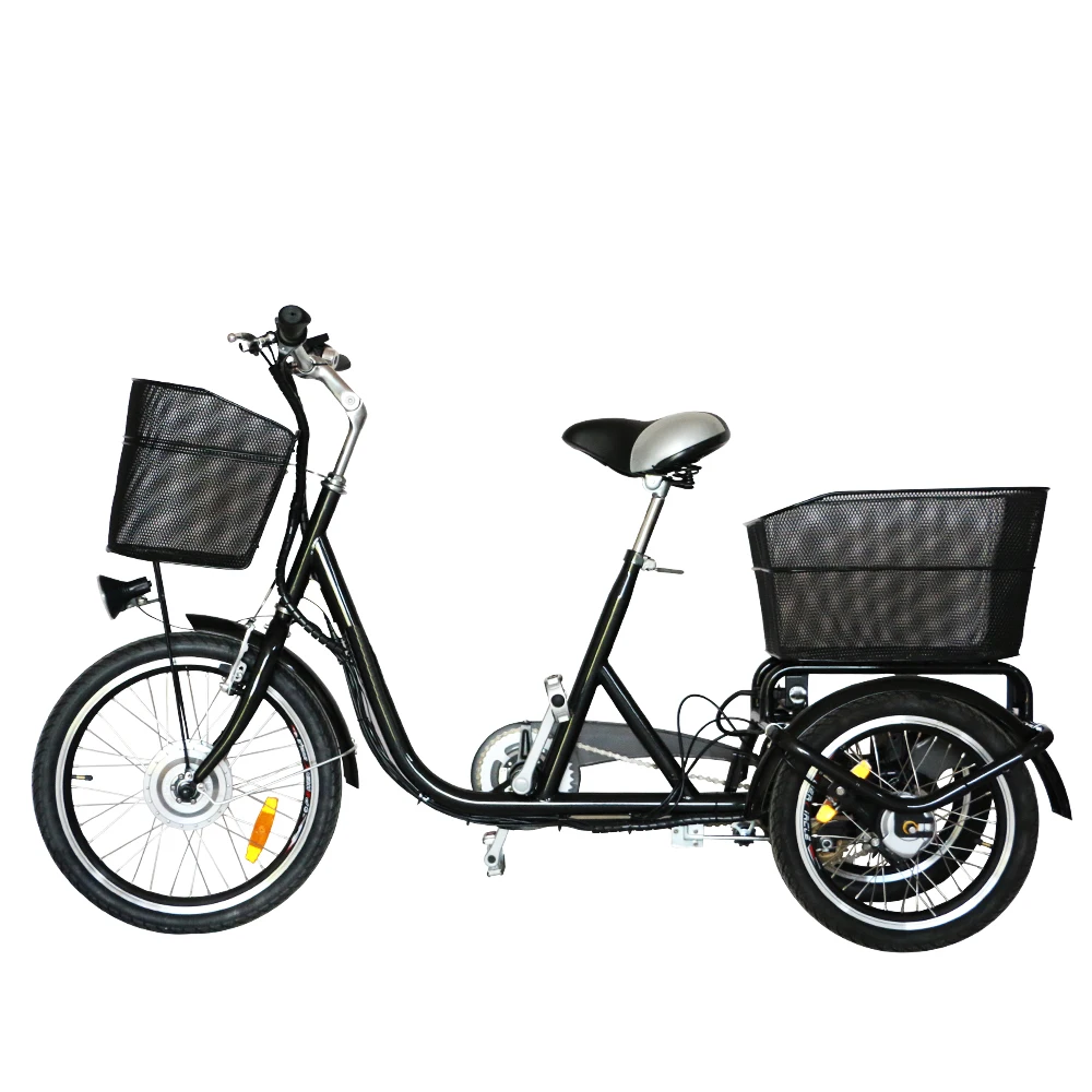 Flash Deal Electric Tricycle 36V Brushless Motor Power By Lithium Battery Electric Bike With One Seat For Man  Made by aluminum alloy 1