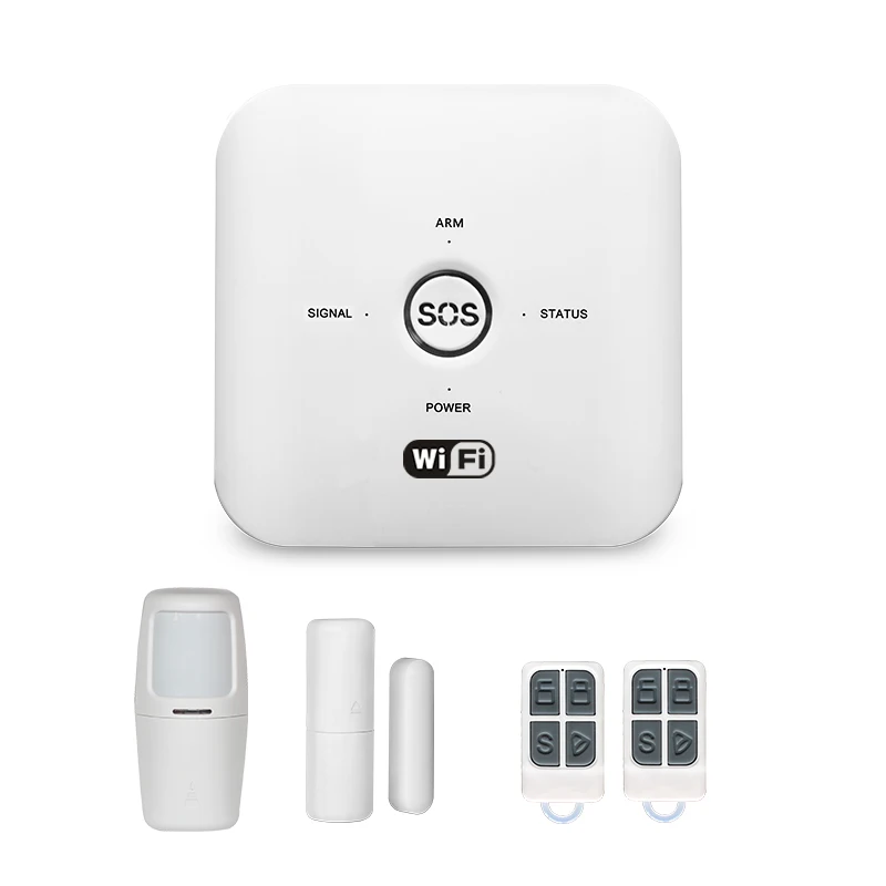 Tuya Smart Wifi+ GSM Беспроводная умная домашняя система охранной сигнализации совместима с Alexa - Цвет: Темно-серый