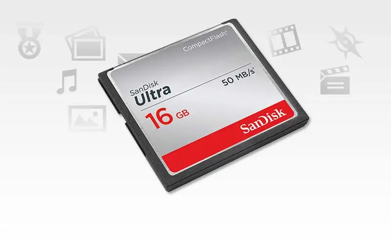 Sandisk Ultra Compact флеш-карта ГБ 8 ГБ 16 ГБ 32 Гб CF карта памяти до 50MBs 4 К Full HD для цифровой зеркальной камеры CF карта