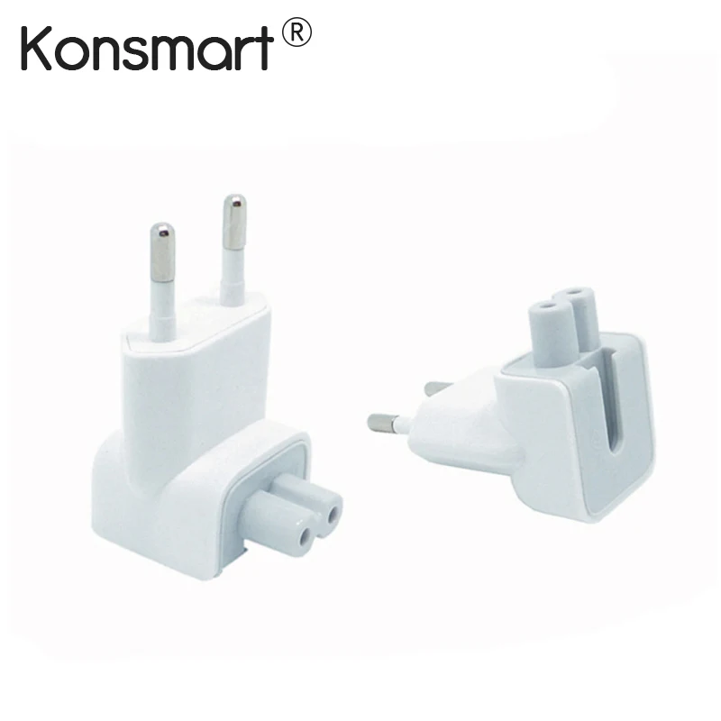 

Konsmart EU Plug Detachable AC Power Duck Head Adapter For Apple iPhone 6 7 iPad USB Wall Charger MacBook Air Pro European Power