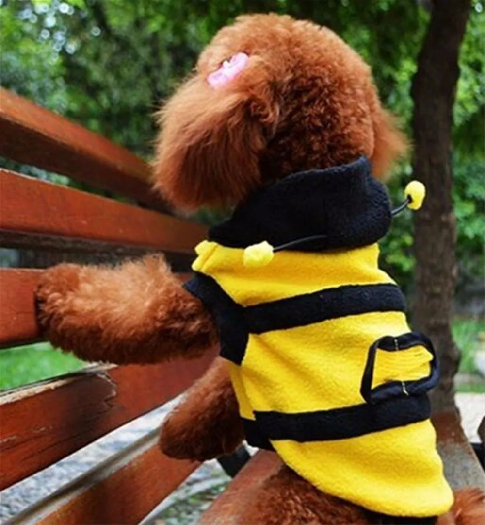 1 шт. прекрасный Сращивание свитер Демисезонный щенок бархатные пальто футболка собака одежды одежда рубашка меда