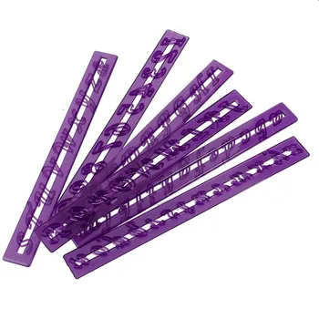 

6pcs/set Number Letter Frill Edge Cake Cutter Mould Fondant Paste Straight Gum Mold