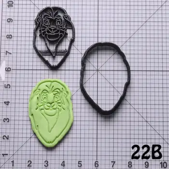 

Popular Film The Lion Simba Design Biscuit Cutter Set Custom Made 3D Printed Cookie Cutters Cookie Shape Fondant Cutter