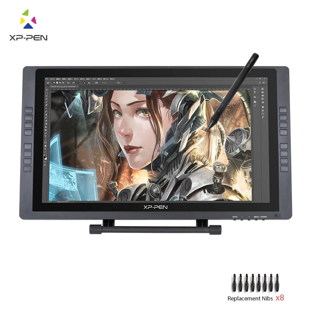 XP-Pen Artist22E FHD IPS Digital Graphics Drawing Monitor Pen Display Monitor with Shortcut keys and Adjustable Stand