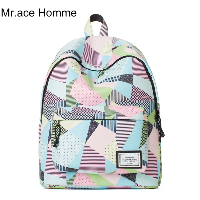 Comfortable and soft backpack for girls ladies cartoon printing school bags 2017 brand mochila college travel