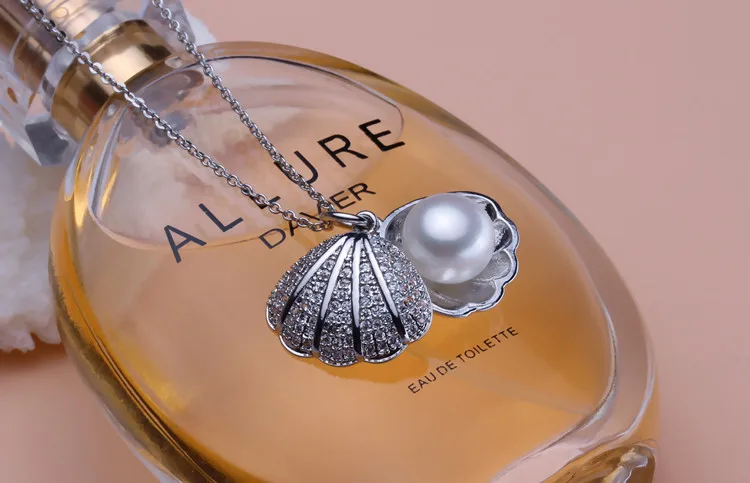 Женская подвеска из ракушек с жемчугом|pendant findings|pendant holderpearl findings |