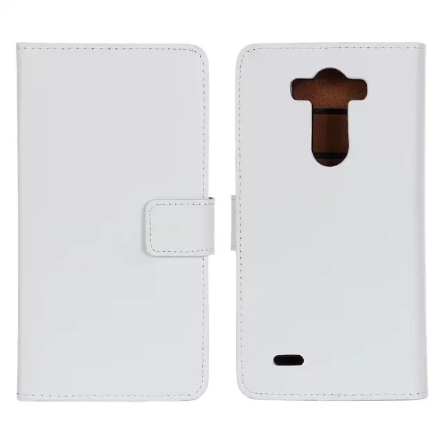 Чехол-бумажник из искусственной кожи премиум класса С Откидывающейся Крышкой для LG G3 с отделениями для карт и отделением для денег, чехол для LG G3 D855 D857 D858 D859 GG - Цвет: Белый
