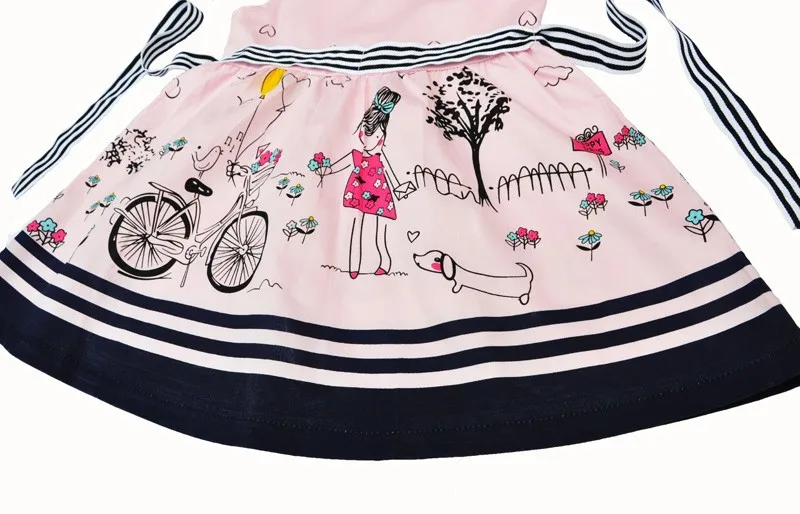 Baby girls dress 2015 summer style cute printing girls dress princess frock children Costumes party lovely robe bebe enfant nina (6)