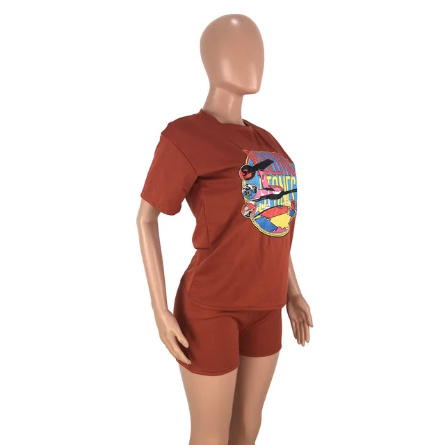 women biker shorts sets