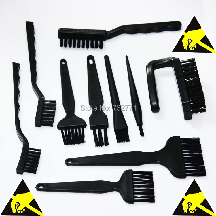 (10/pcs set) BGA rework Anti static Brush PCB Cleaning Tool ESD brush