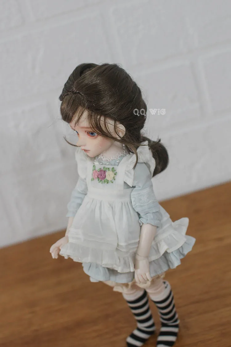 Стиль 1/3 1/4 16 BJD парик Супер кукла милый парик мохер с одной косой для BJD куклы аксессуары для волос