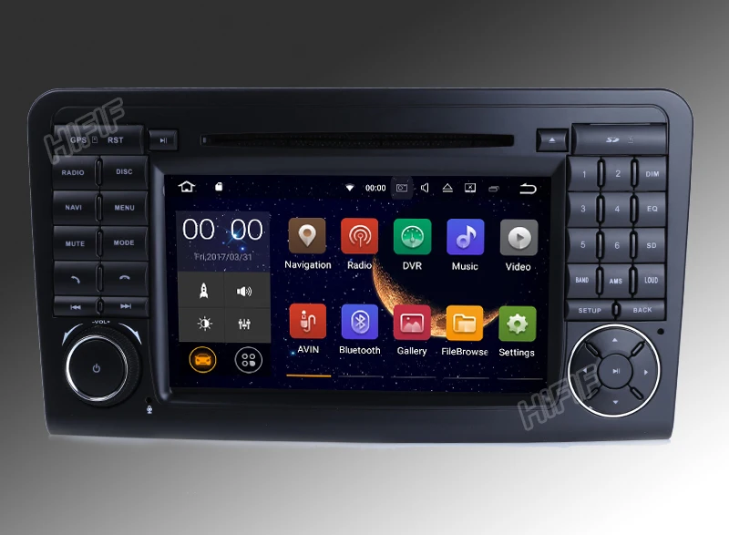 Excellent HIFIF 7" Quad Core 2GB RAM Android 7.11 Car DVD Radio For Mercedes/Benz ML GL Class W164 ML300 ML350 ML450 ML500 2005-2012 Navi 2