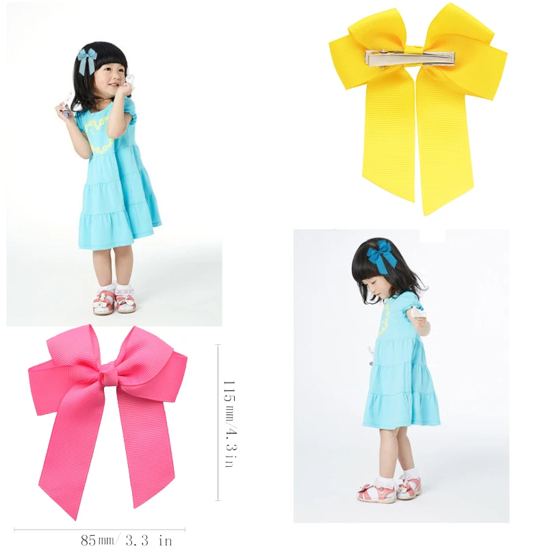 

20 Colors Satin Hair Bow Barrettes for Girl Hair Accessories Women Black Hair Clip Child Hairpins Headwear 2019 VERVAE