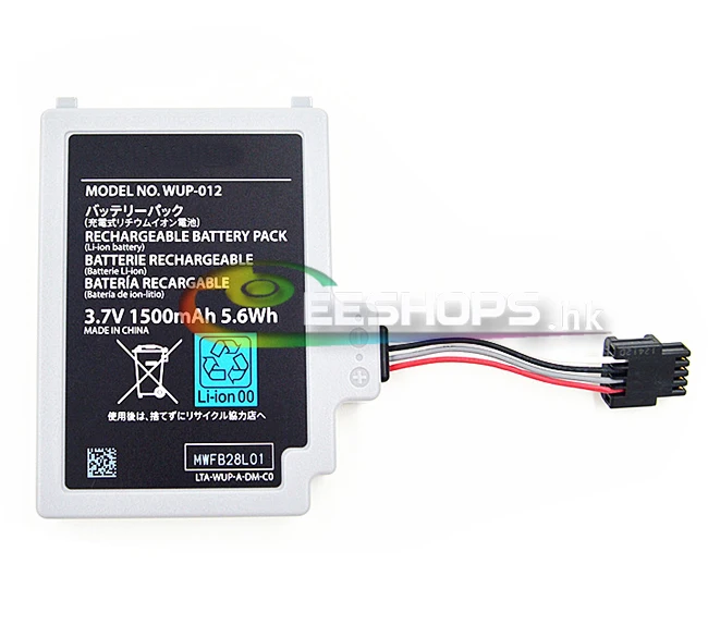 Genuine Internal Rechargeable Li ion Battery Pack WUP 012 for Nintendo 