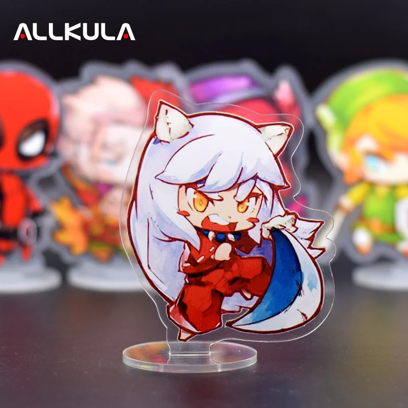 10CM Inuyasha Action Figure Cute Anime PVC Toy High Definition Acrylic