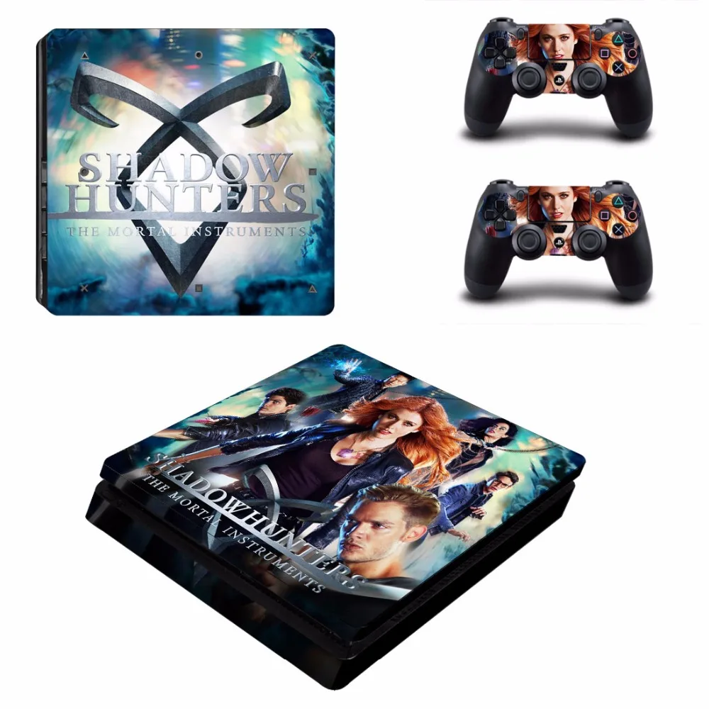 

Shadow Hunter The Mortal Instruments PS4 Slim Skin Sticker For PlayStation 4 Console and Controller PS4 Slim Skins Sticker Decal