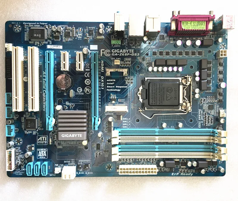 Для Gigabyte GA-Z68P-DS3 Z68 1155 Материнская плата Z68P-DS3 Z68 LGA 1155 i3 i5 i7 DDR3 32G(на выбор P8Z68-V LX PRO Deluxe GEN3