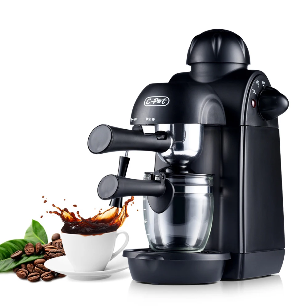 Кофе Машина Эспрессо чайник 4 чашки полуавтоматический насос Давление эспрессо