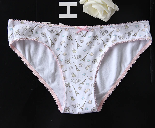 Spanish low rise cotton cartoon sexy girls briefs culotte femme women