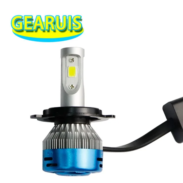 

1 Set New Motorcycle LED Headlight H4 LED Bulb 3 COB Chips LED H4 HS1 PH7 H6 BA20D Bulb 40W 4000Lm Super Bright AC DC 12-80V
