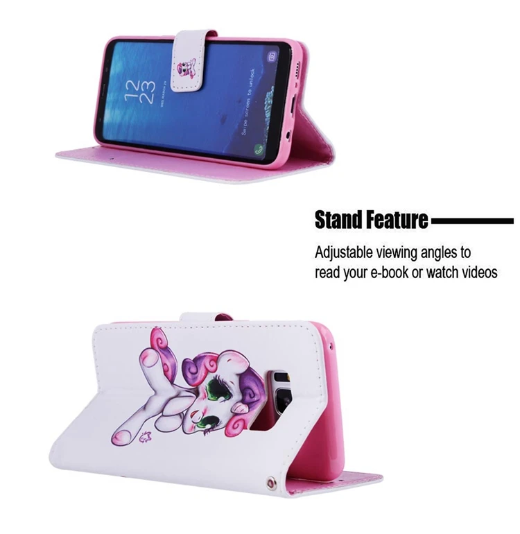 Флип-чехол-книжка для Etui samsung Galaxy S8 S9 A7 J4 J6 Plus A750 откидная крышка кожаный бумажник чехол для телефона Couqe