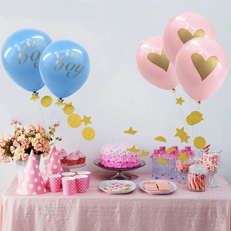 Круглые латексные шарики It's A Boy Girl 10 шт. дюймов 2 г|Воздушные шары и аксессуары| |