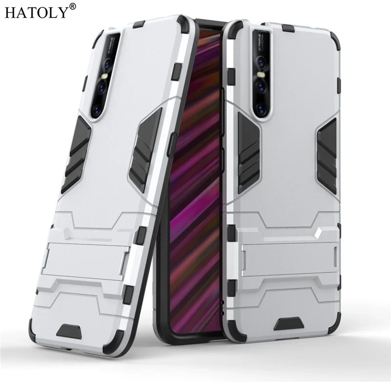 For Cover Vivo V15 Pro Case Robot Armor Rubber TPU Shell Hard PC Back Phone Cover for Vivo V15 Pro Case for Vivo V15 Pro