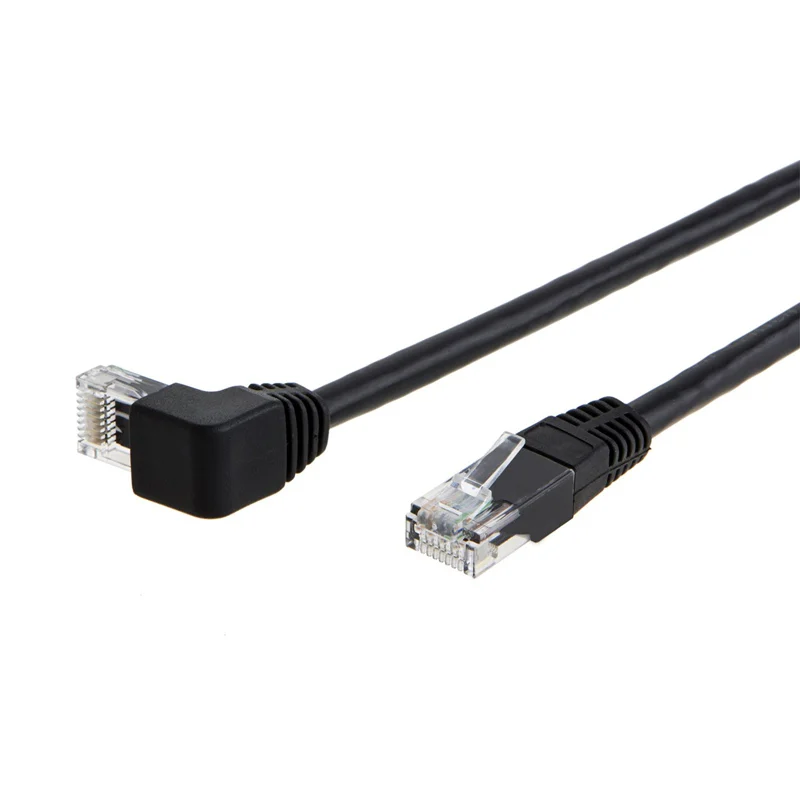 Соединительный кабель Ethernet CAT6 с позолоченным контактом 50U 3 фута левый правый