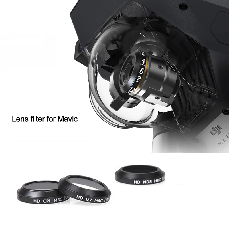 Фильтр для объектива UV CPL ND8 Набор DJI Mavic Pro Drone объектив камеры круговой