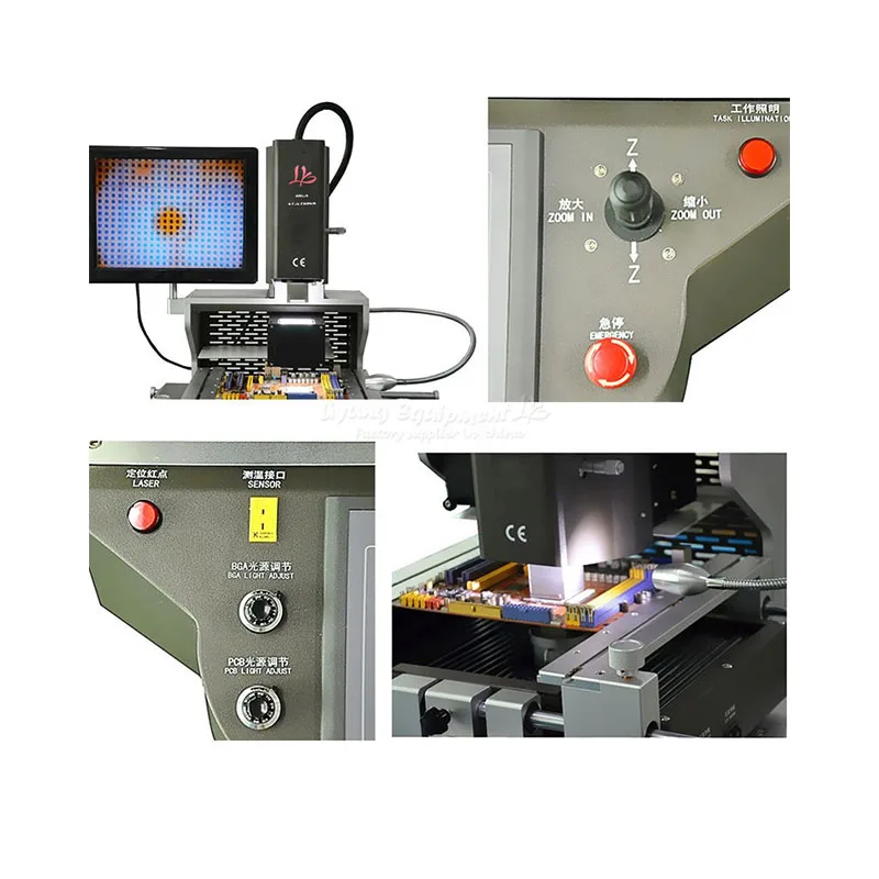 LY G700 5300W 3 zones Hot Air IR Align BGA Rework soldering Station With Laser Focus for BGA Soldering Welding Repair