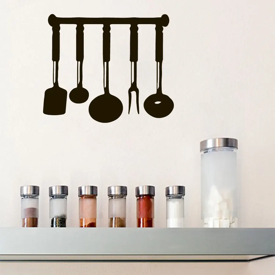Creative Kitchenware Wall Sticker For Kitchen Removable Vinyl Wall