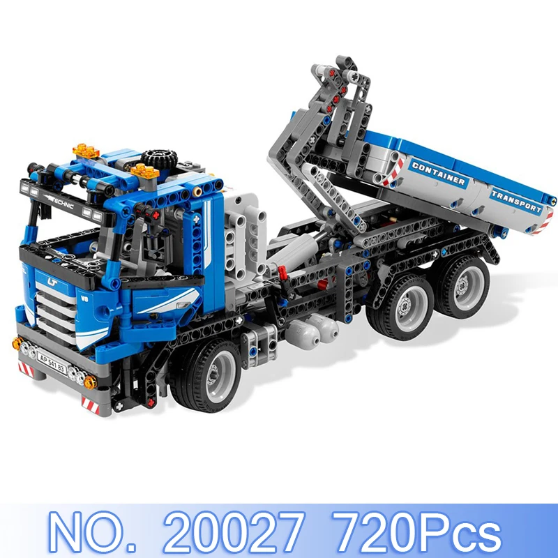 

Lepin 20027 Technic Figures 720Pcs The Container Truck Building Blocks Bricks Set Educational Toy Model Kit Compatible With 8052