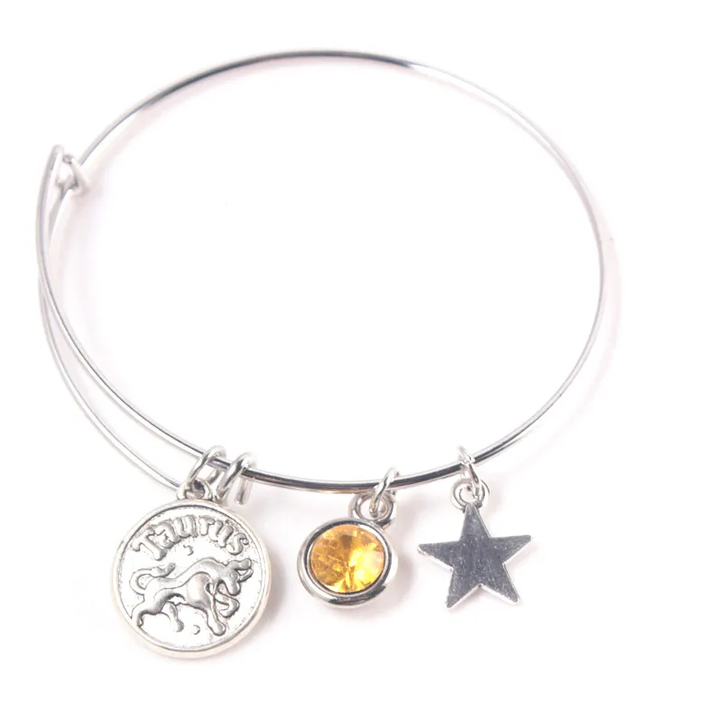 2019 Новый 12 знаков зодиака расходный браслет для мужчин и женщин Virgo Libra Scorpio Овен