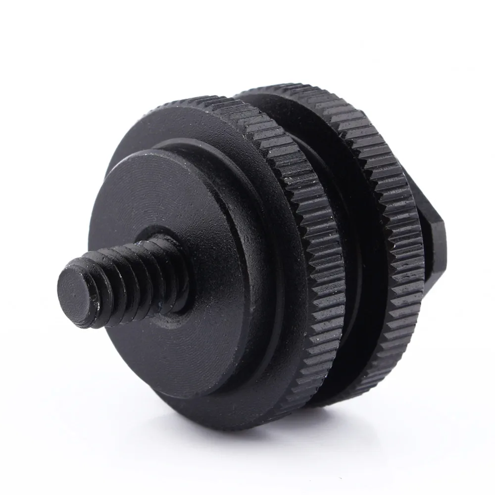 

Shoe Adapter Tripod Screw Threaded Stud of 1/4" to 3/8" To Flash Hot Shoe Mount Adapter DSLR SLR Camera Accessories