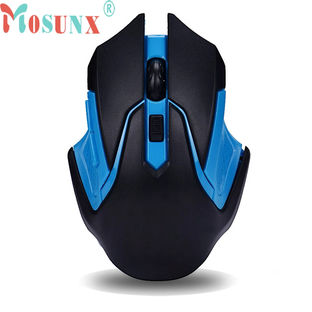 

Original Mosunx Cool Blue Adjustable 3200dpi 6 Keys 2.4GHz Wireless Optical Gaming Mouse for DOTA/CS: GO Best Hand Feel July 19