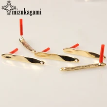 Zinc Alloy Golden Long Tip Earrings Base Connectors Linker 4*35mm 6pcs/lot For DIY Earrings Jewelry Making Accessories