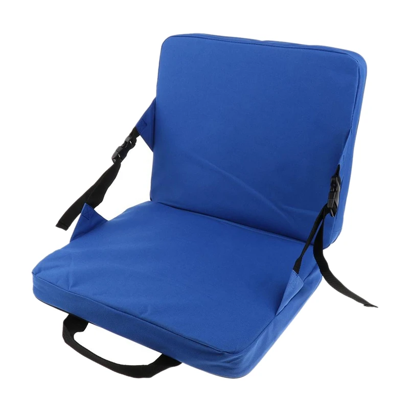 Подушки для кресла качалки открытый складной стул для рыбалки сиденье и Задняя накладка для автомобильного сиденья стадион сиденье обивка - Цвет: Blue