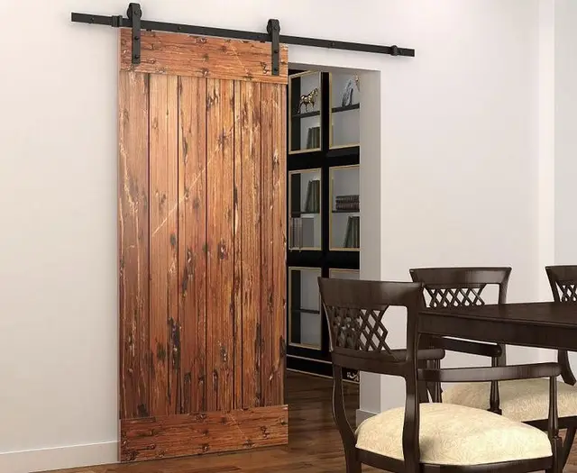 Free Shipping 6 6ft Black Interior Modern Steel Rustic Wood Free Shipping 6 6ft Black Interior Modern Steel Rustic Wood Sliding Barn Door Track Hardware
