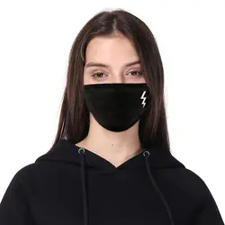 Унисекс зимняя теплая утолщенная маска для рта, хлопок, теплый респиратор, модные черные маски для лица, для женщин, для езды на велосипеде