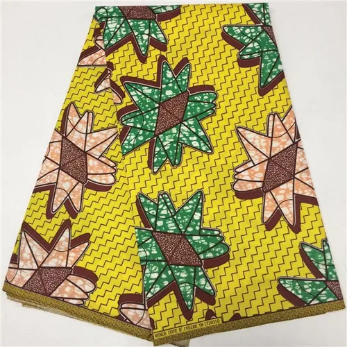 Полиэфирная ткань африканская ткань с принтом африканская ткань Анкара африканская восковая ткань чистые свадебные платья - Цвет: PL300413D11