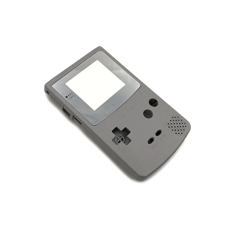 5 комплектов для Nintendo Game Boy Цвет GBC ремонтная часть Корпус в виде ракушки пакет полный Корпус Крышка чехла - Цвет: gray case siver lens