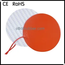 Электрический 12 v силиконовой резины Нагреватель кровать 300 мм x 300 мм с клейкой лентой 3 m и NTC термистор