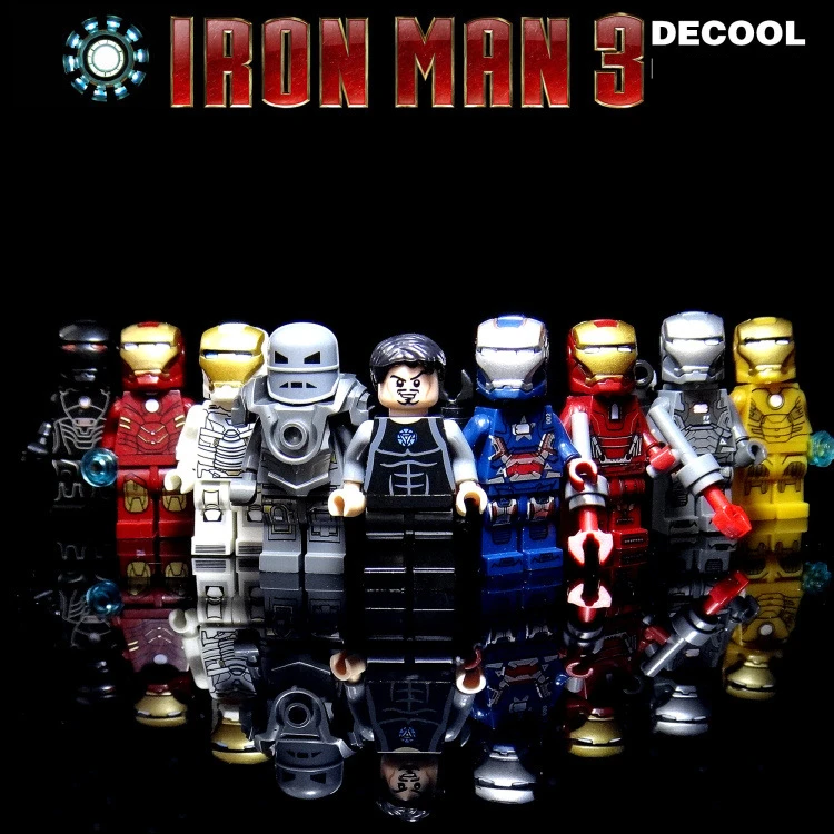 

Decool Iron Man 0160-0168 blocks building figures Compatible with legoe toys building blocks star wars child